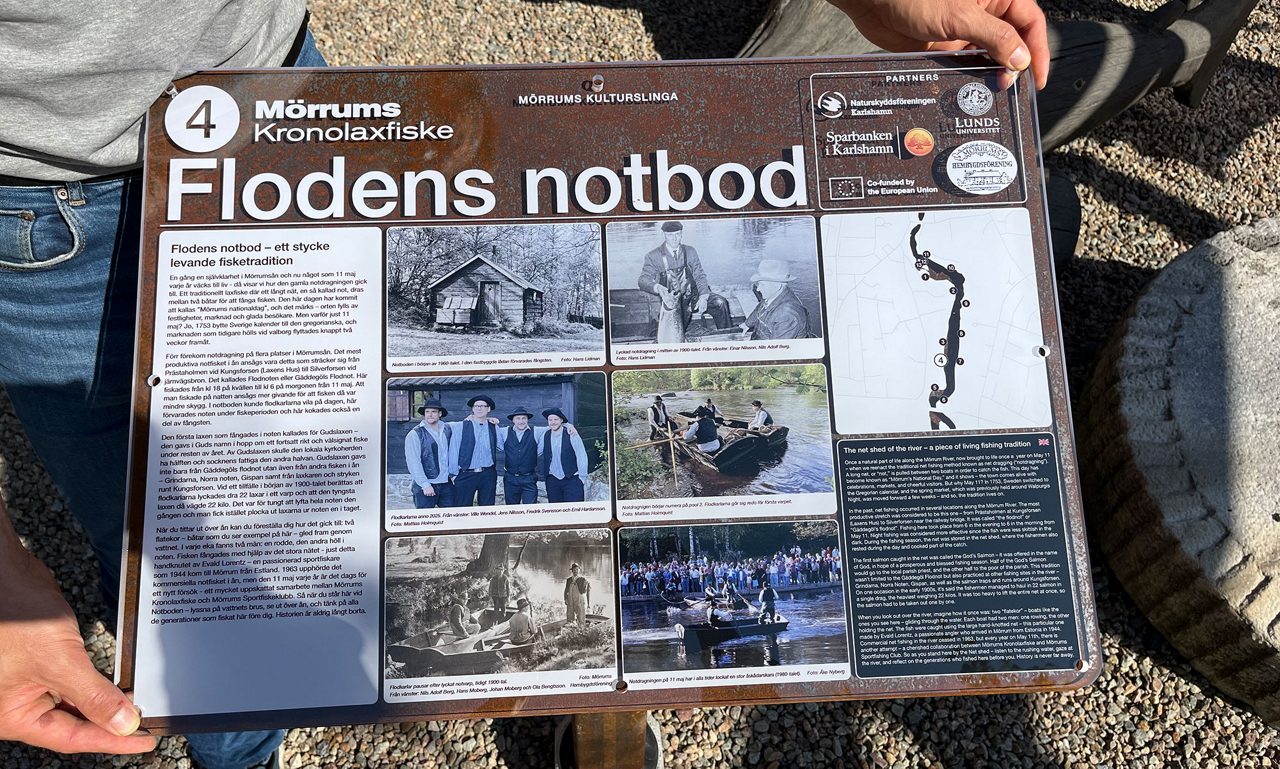 En skylt från den nya Kulturslingan.