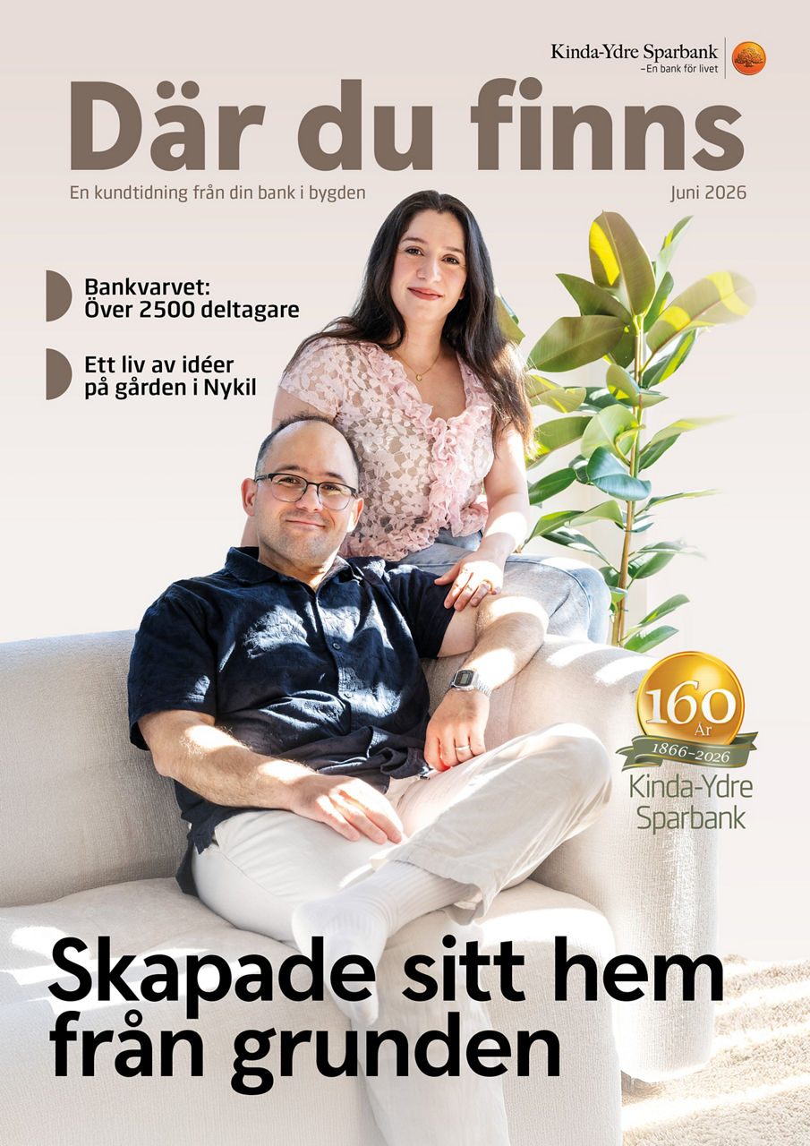 Första sidan av kundtidningen Där du finns.