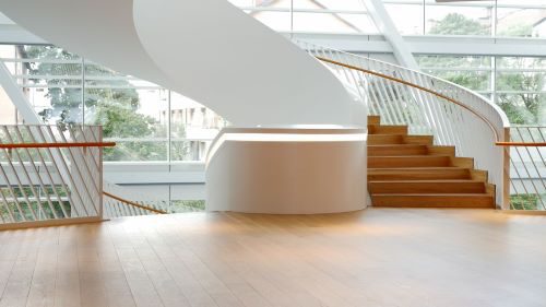 Stairwell in Swedbank's head quarter