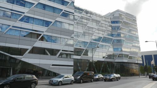 Exterior Swedbank head quarter in Sundbyberg