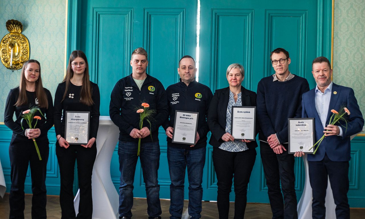 Årets pristagare på Idrottsveckan.