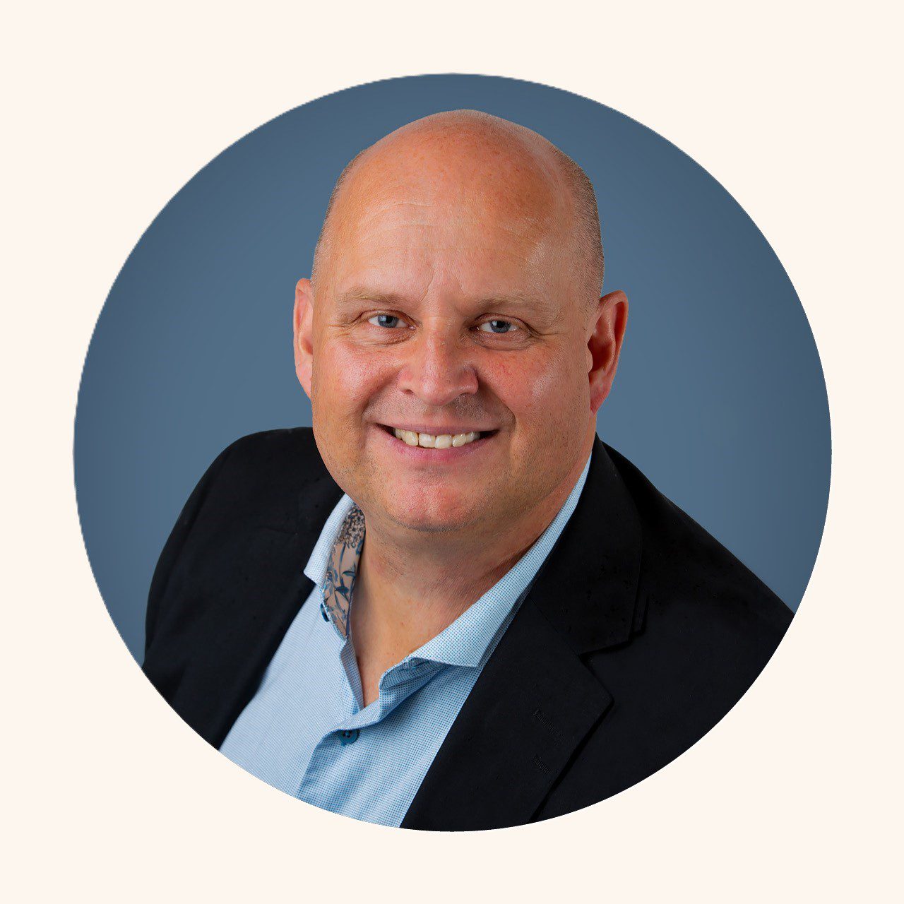 Rund bild på Johan Widerström, vd