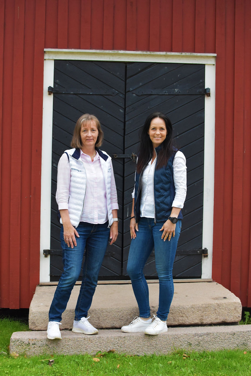 Monica Thelin och Sara Moberg, skog- och lantbrukspecialister på Sparbanken Tanum