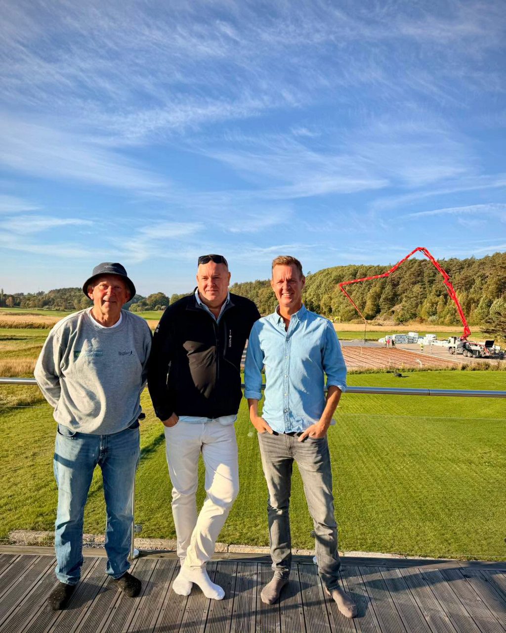 Ulf Sjöberg tillsammans med bröderna Tomas och Johan Järund