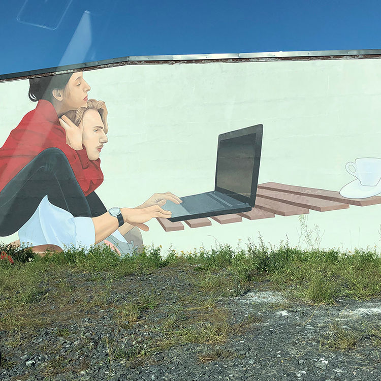 Street Art skapad under Bank Street Art 2020