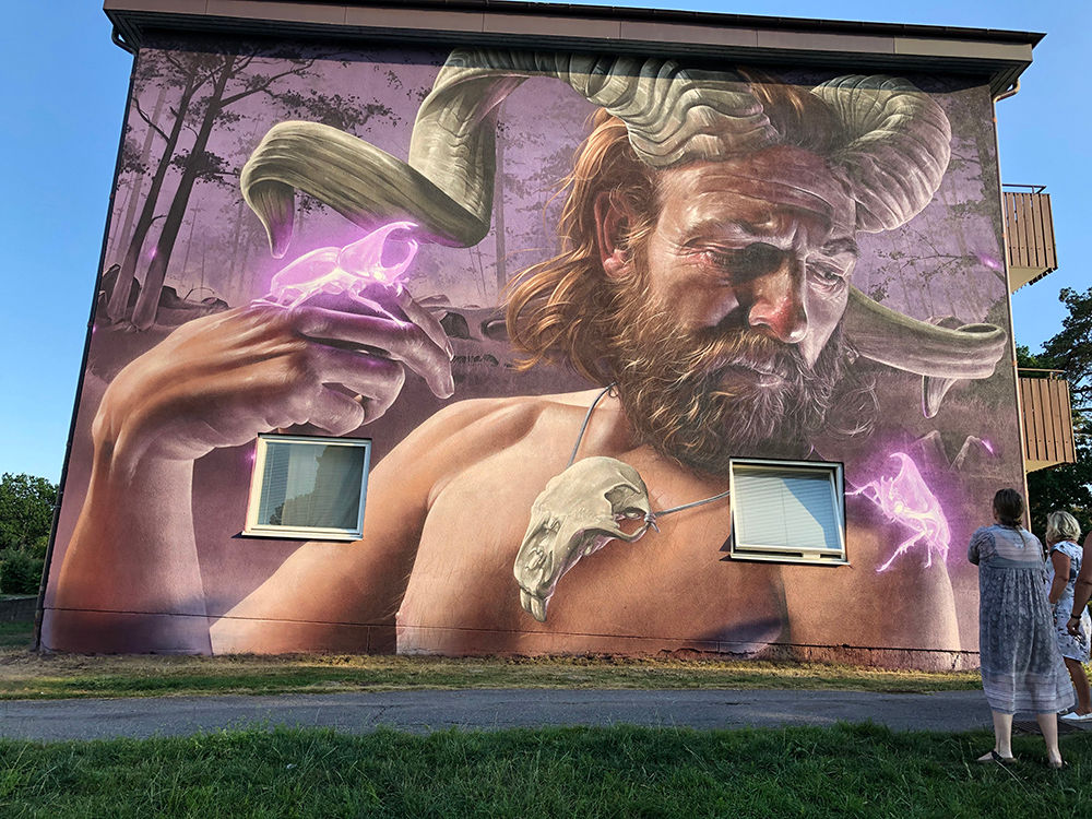 Street Art skapad under Bank Street Art 2020