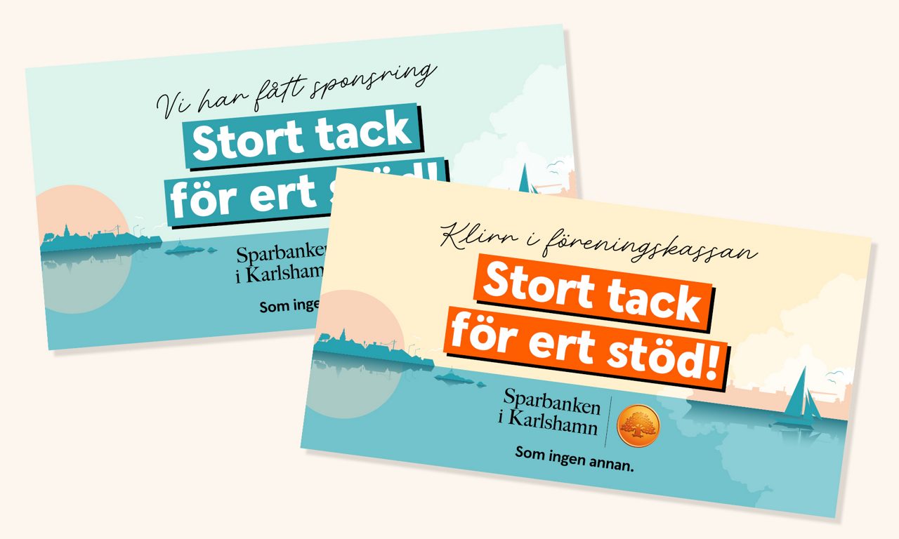 Tack för ert stöd - mallar till sociala medier