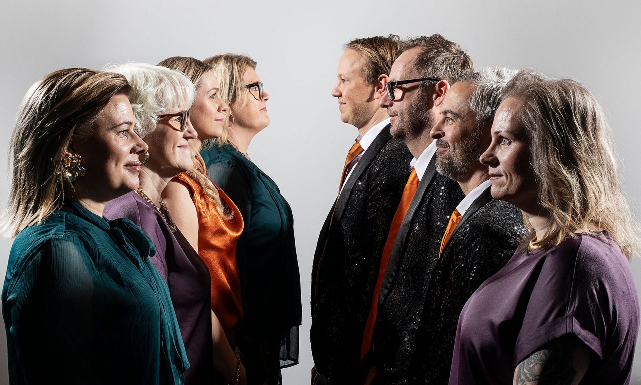 Män och kvinnor i profil