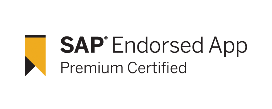 App aprovado pela SAP: Logo da Certificação Premium