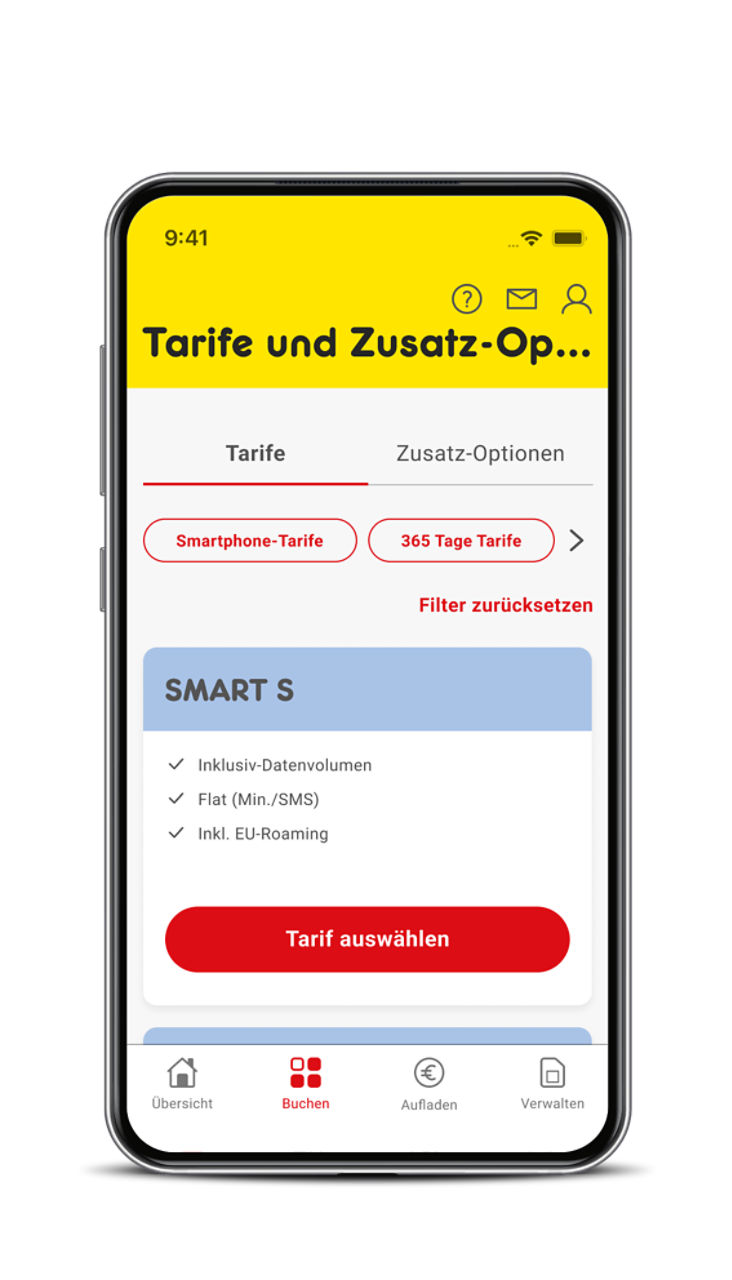 Smartphone Abbildung Screen 2 App | NettoKOM App | NettoKOM Service
