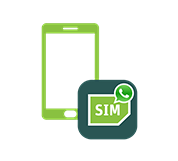 Icon - Smartphone mit WhatsApp SIM