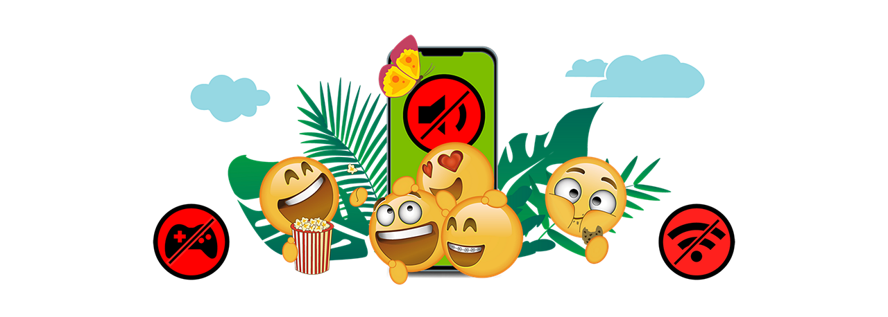 WhatsApp SIM Emojis zum Umgang mit dem Smartphone unterschiedlichen Situationen