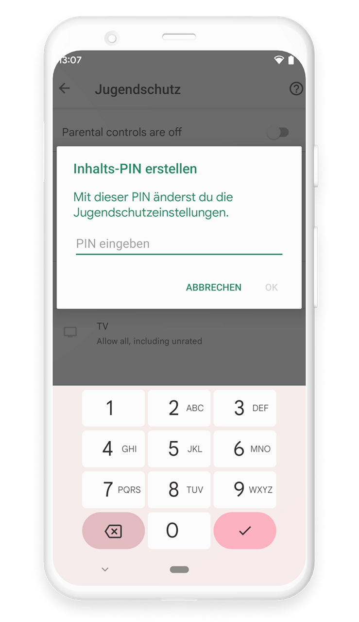 Anleitung - Google Play Store Jugendschutzeinstellungen mit Festlegung einer PIN