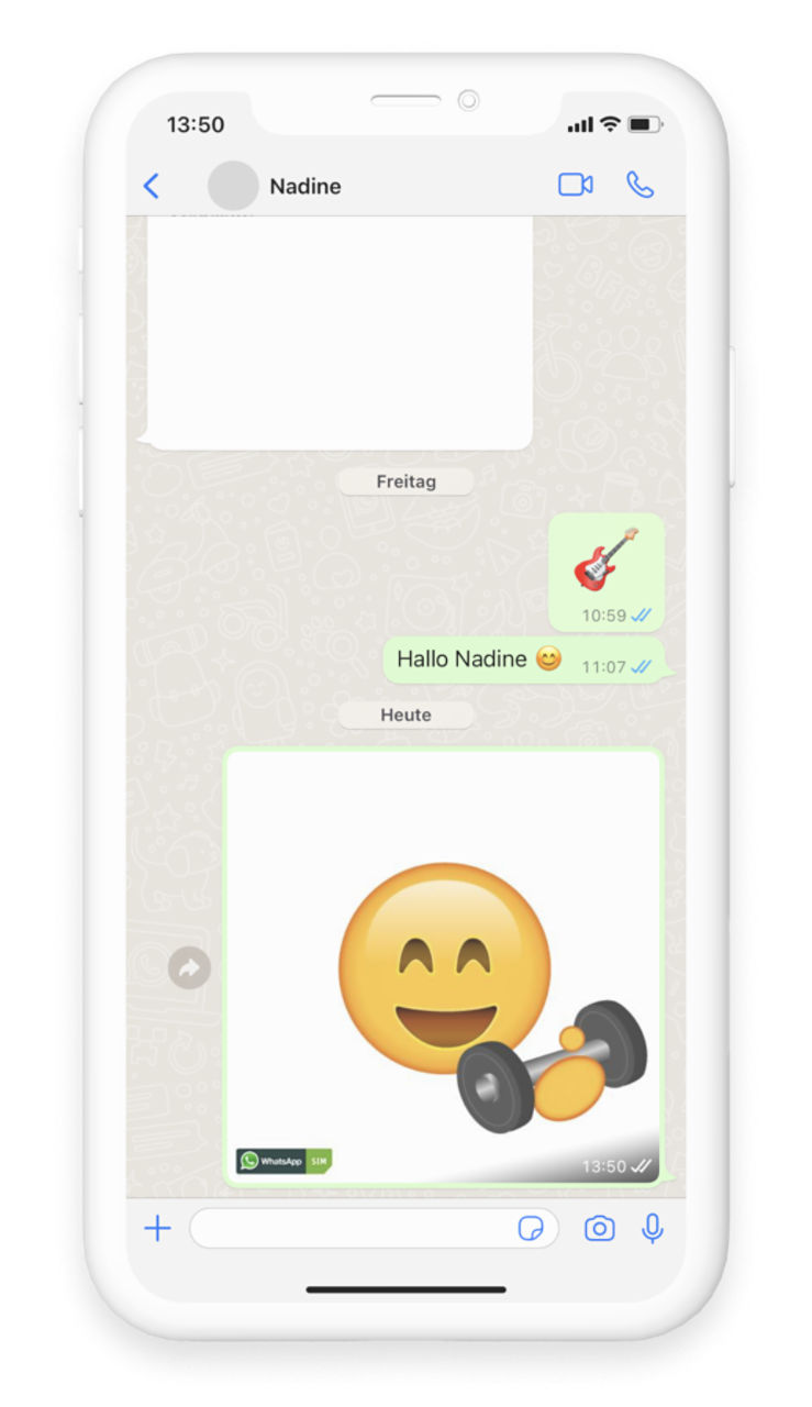 Emojis für WhatsApp selbst erstellen, geht über den Smiley-Creator von WhatsApp SIM