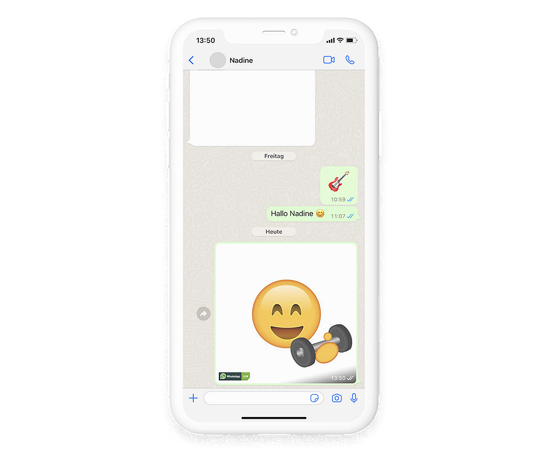 Emojis für WhatsApp selbst erstellen, geht über den Smiley-Creator von WhatsApp SIM