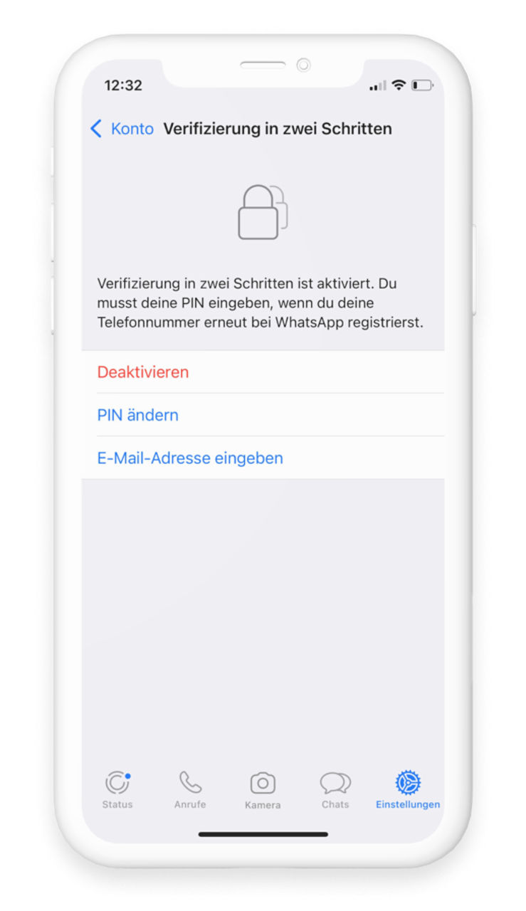 Bei "Passcodes for WhatsApp messages" muss man sich anmelden, um die Sperr-App nutzen zu können.