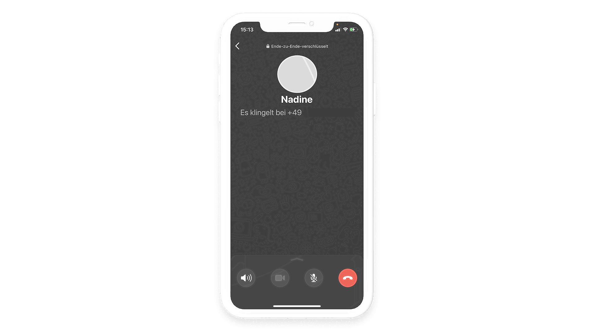 Bei einem Anruf über WhatsApp erklingt ein Freizeichen, wenn dein Gesprächspartner eine Internetverbindung hat