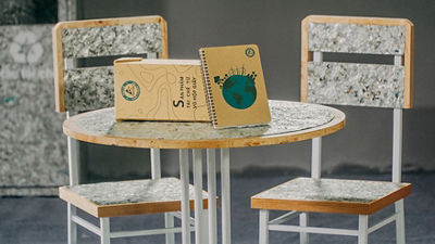 Cartons are recycled into useful products