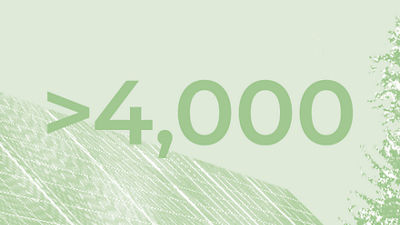 4,000 solar panels installed 
