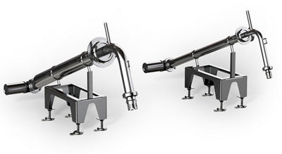 Drum emptying system