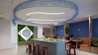 Tetra Pak Bejing office lounge area