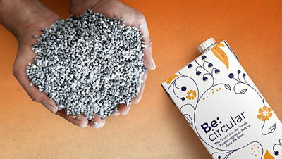 Polymer granules and carton package