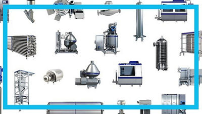 components with blue frame