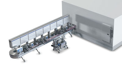 ice cream line equipment set-up