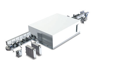 Extrusion Line with extrusion wheel