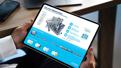 a person holding a screen