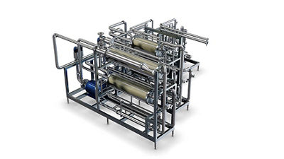 Membrane filtration unit for yoghurt