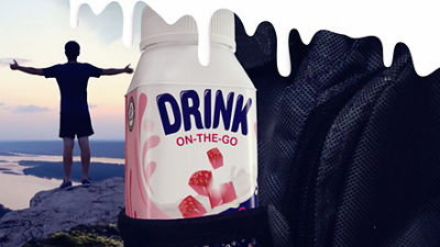 man on mountain next to a tetra top mini