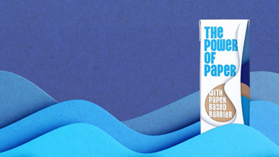 Tetra Brik Aseptic 200 Slim Leaf carton package, paper-based materials