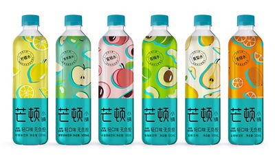 PET bottles, Menton flavoured water