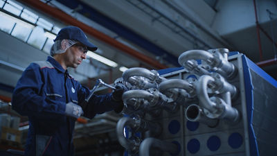 man working with machine 