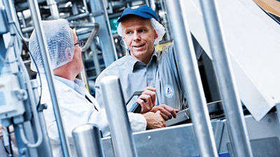 Tetra Pak operator and customer, processing equipment