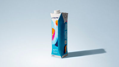 Tetra Prisma Aseptic 1000 Square carton package with HeliCap 27 Pro