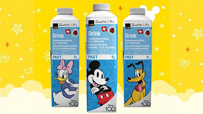 a group of juice boxes with cartoon characters on them