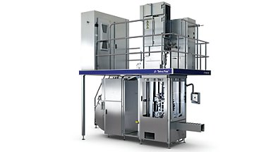 Machine de remplissage Tetra Pak® TR/G7 pour la distribution de produits  réfrigérés.