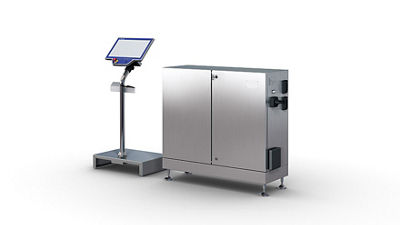 Line controller process machine in white background