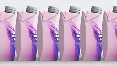 Tetra Prisma Aseptic Blackcurrant Lychee packaging design