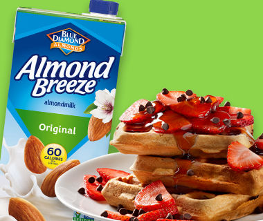 Chocolate Chip Almond Waffles