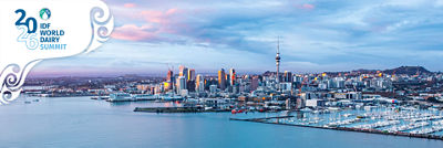 World dairy summit skyline