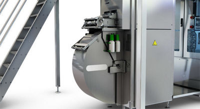 Packaging material infeed