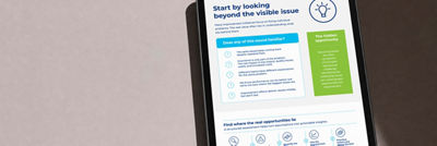 tablet with decision guide
