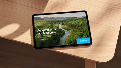 Approach to nature report on tablet