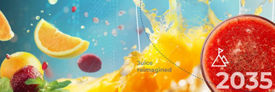 Ilustración artística, parte del envase y un icono