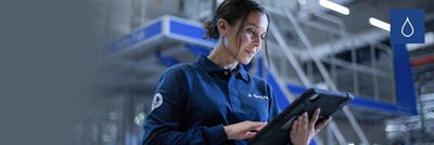 Operadora, datos de salud de activos en tableta