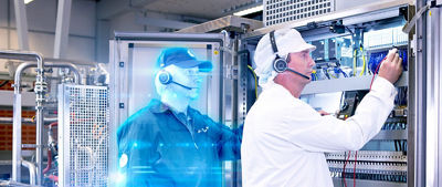 Avatar de engenheiro, suporte remoto