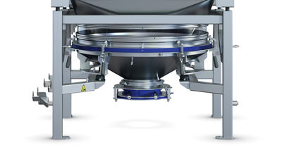 Magnet and vibrating sieve